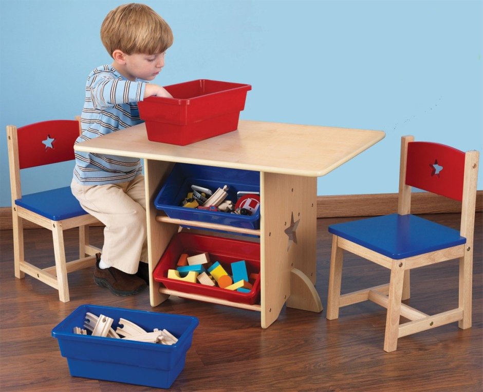 Стол + 2 стула звезда kidkraft