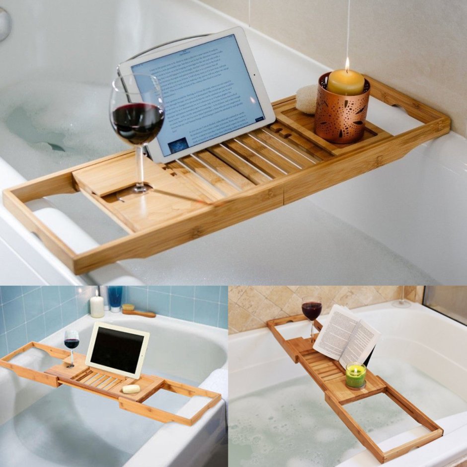 Полка для ванны раздвижная Bath Tray