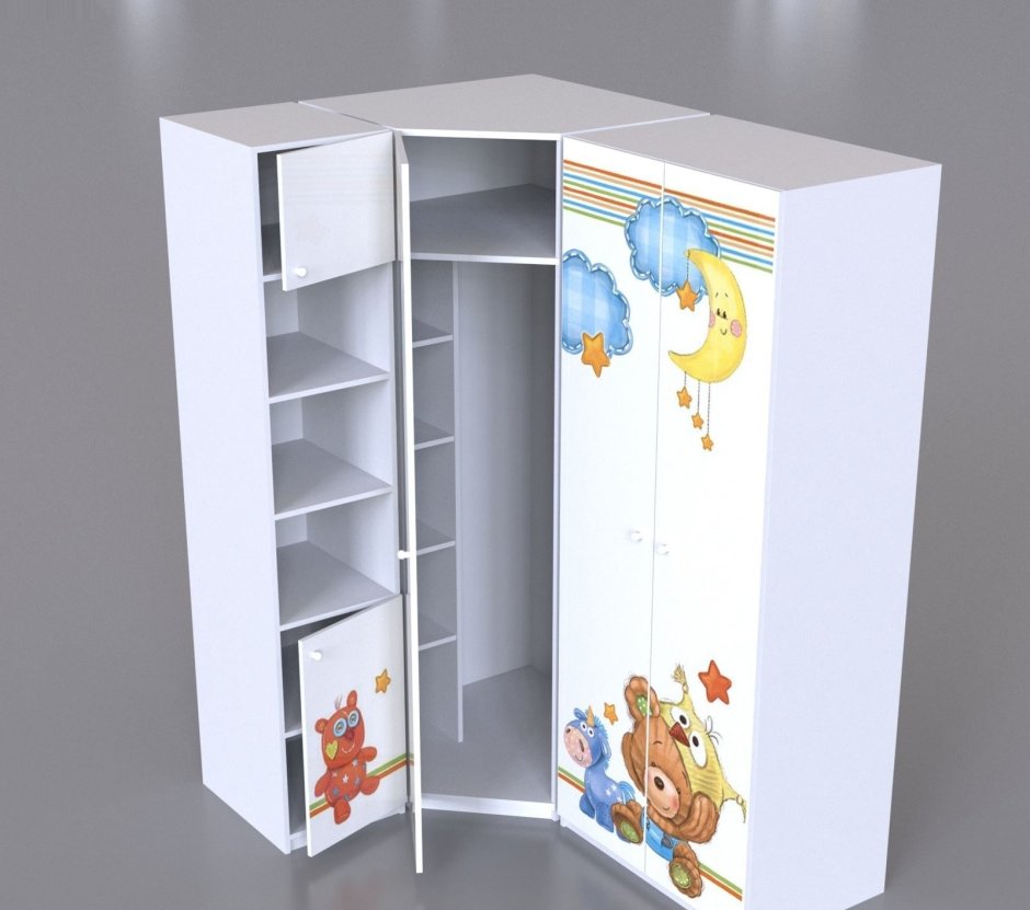 Угловой шкаф для детской