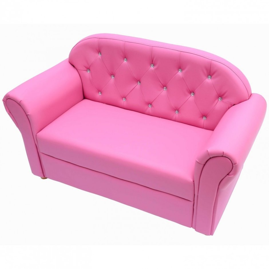 Маленький розовый диванчик