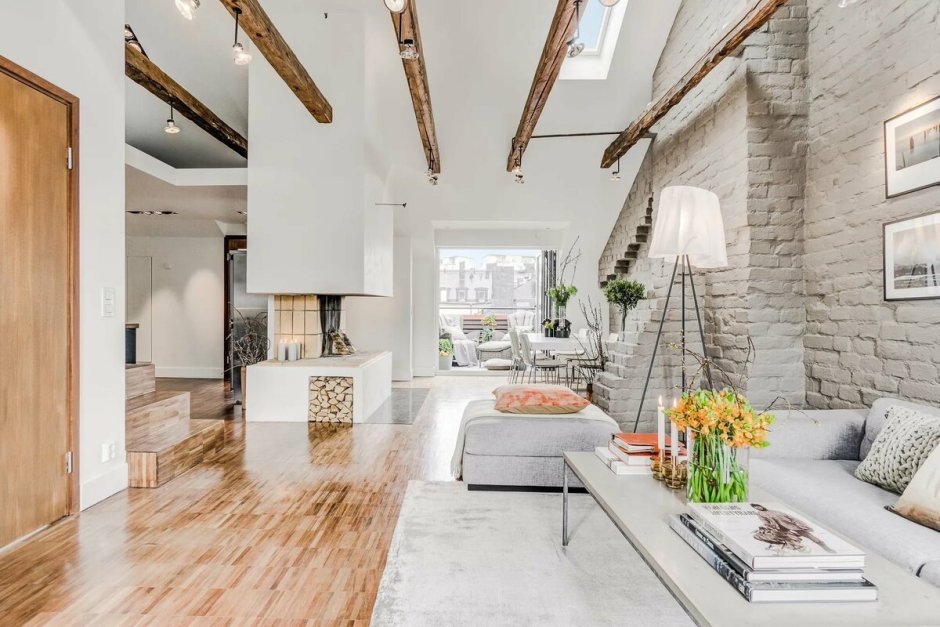 Интерьер коттеджа в скандинавском стиле