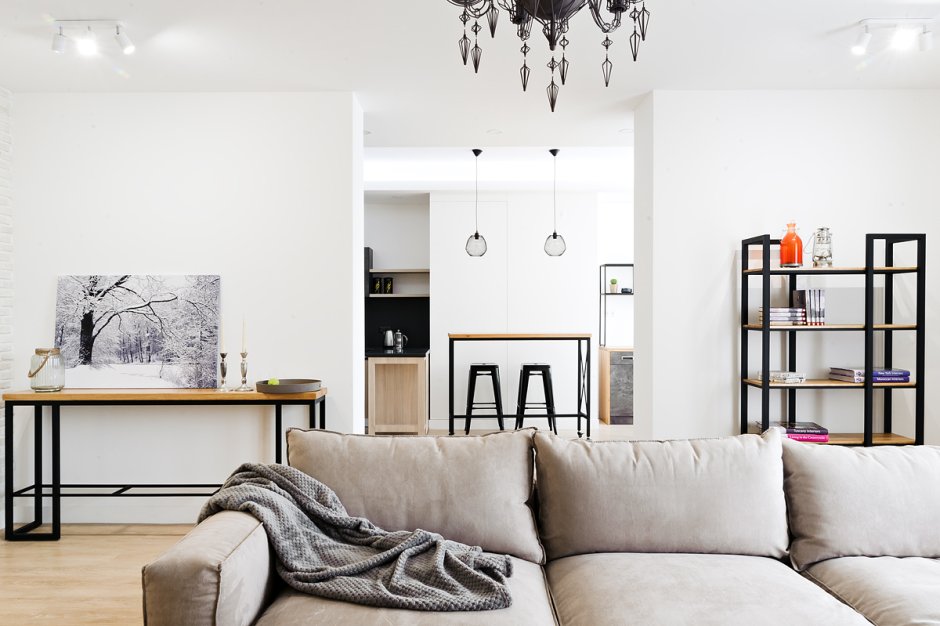 Светлый лофт в интерьере