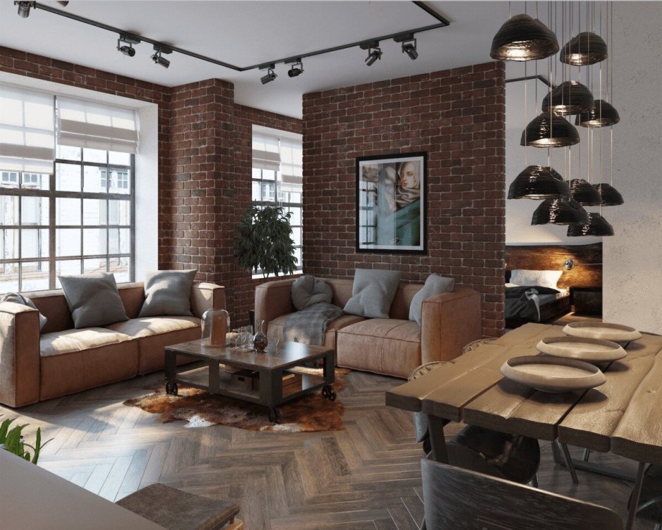 Интерьер в стиле эколофт