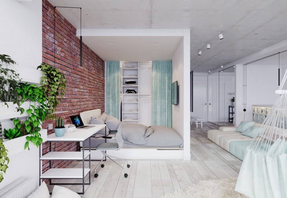 Дизайн однокомнатной квартиры 40