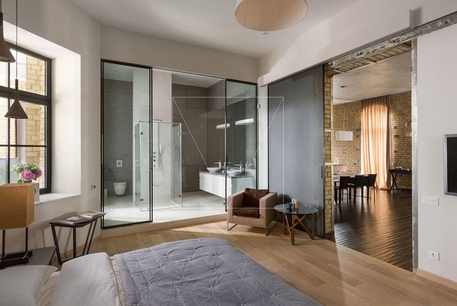 Дизайнер квартиры светлый лофт