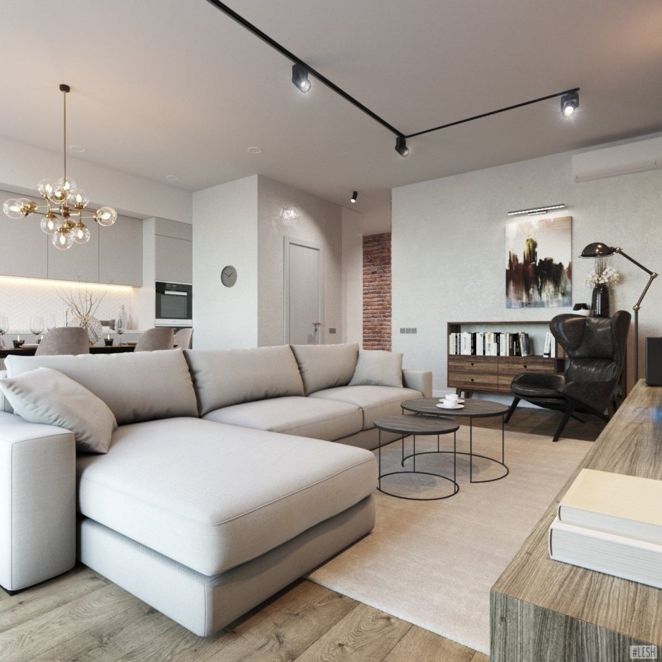 Светлая квартира в современном стиле