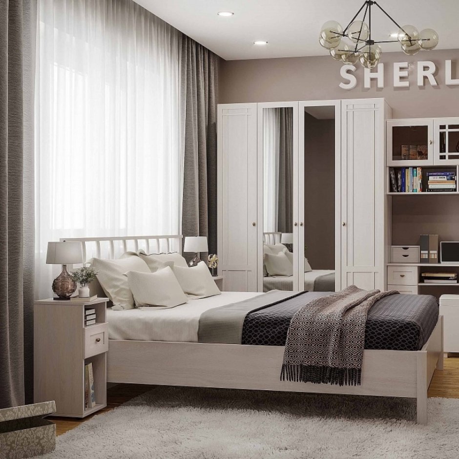 Спальня Sherlock ясень Анкор