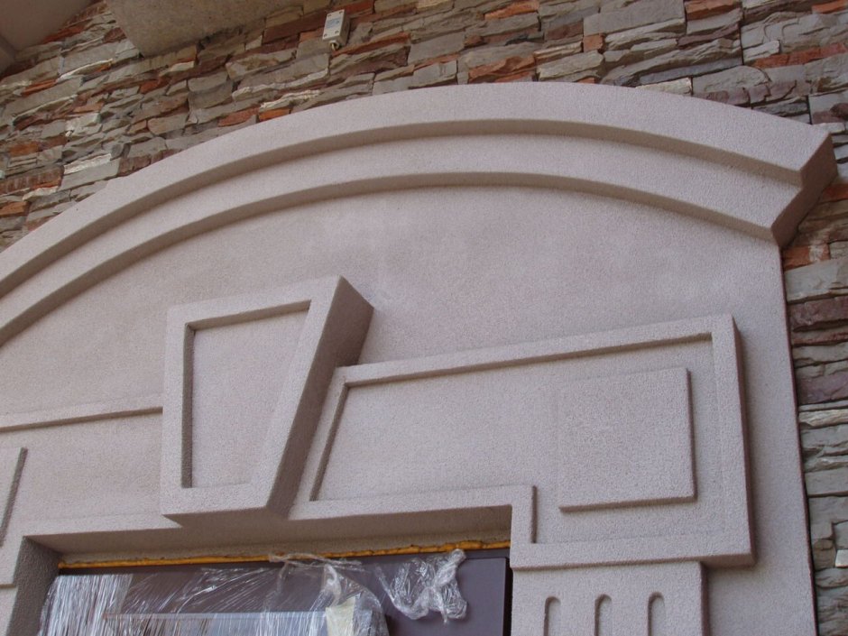 Декоративный фасад из пенопласта