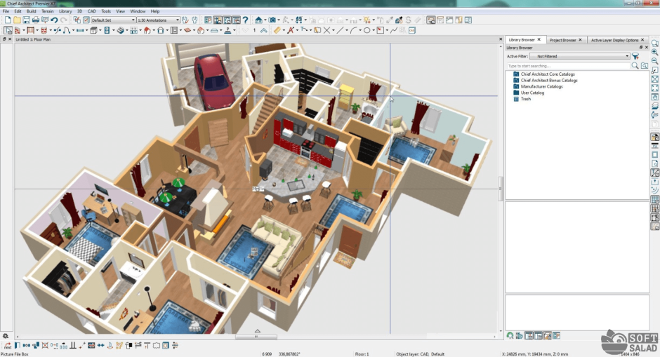 Визуализация в программе Sweet Home 3d