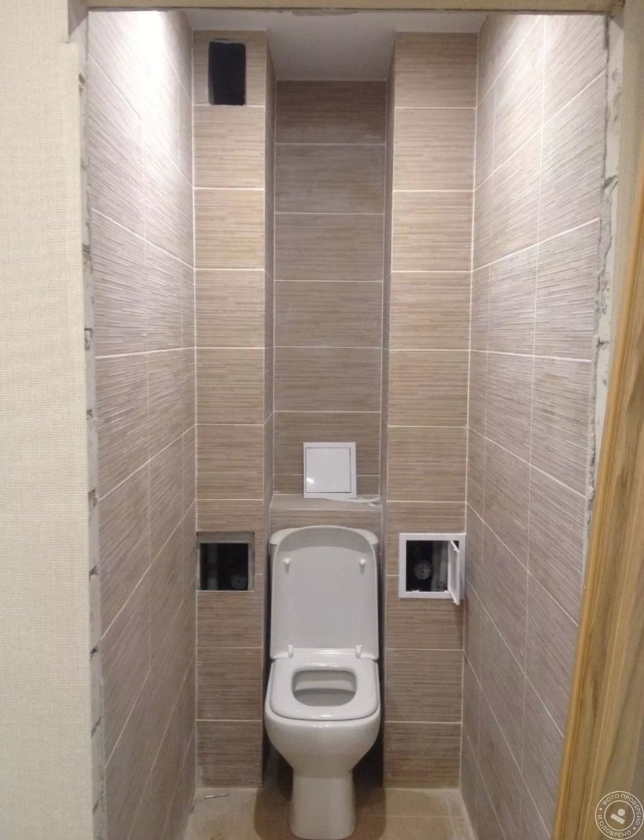 Туалет из МДФ панелей