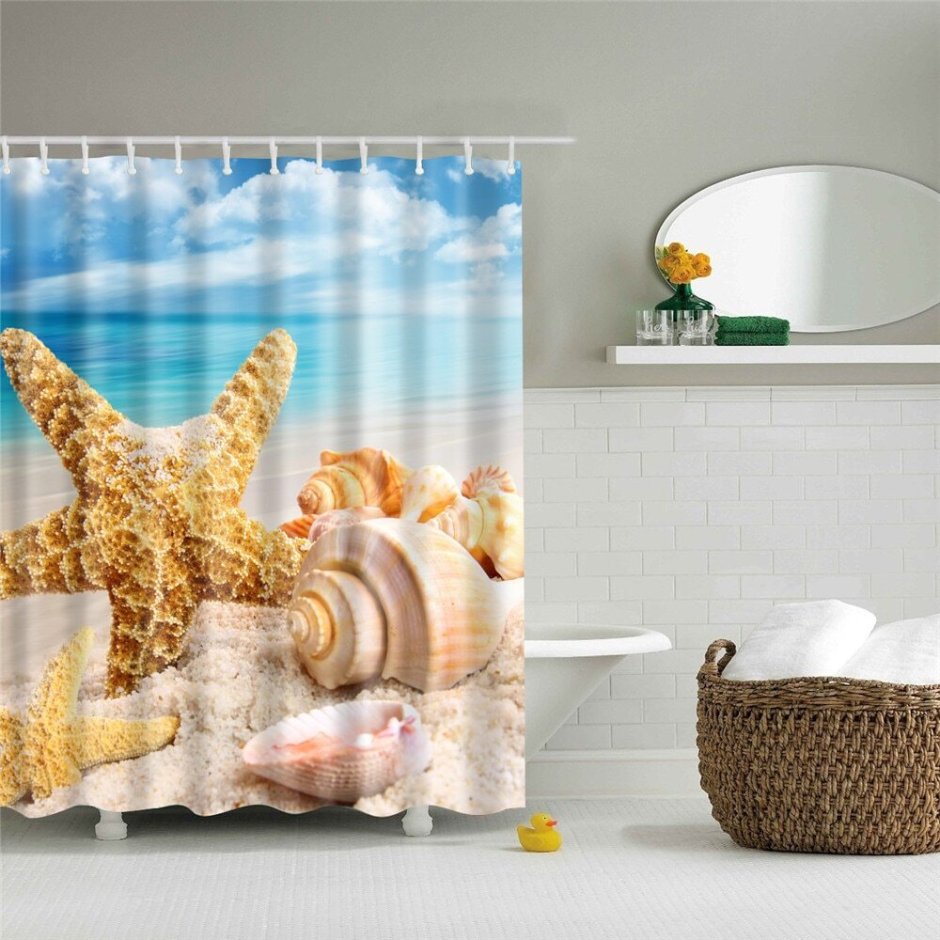 Штора Fabric Shower Curtain