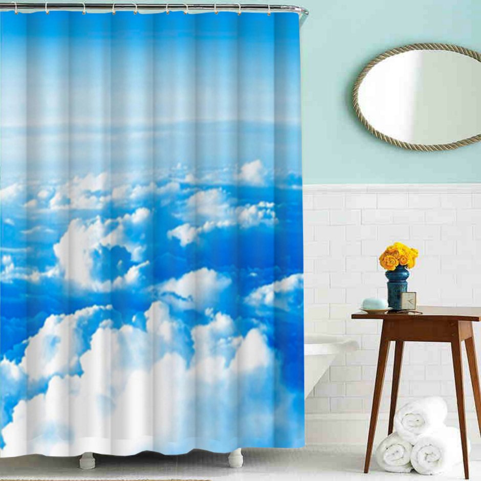 Штора Fabric Shower Curtain