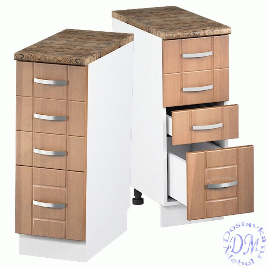 Кухонный шкаф напольный с выдвижными ящиками 80 см