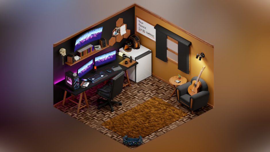 3d комната