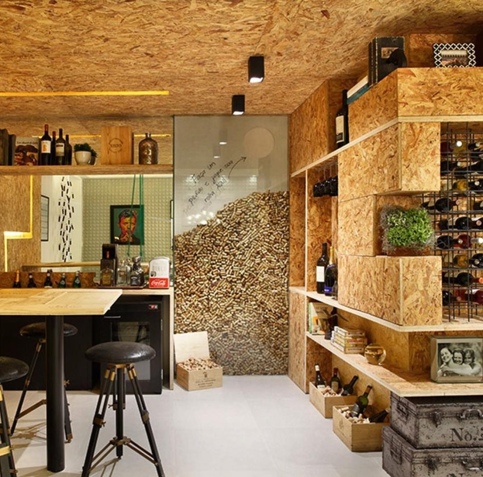 OSB В интерьере
