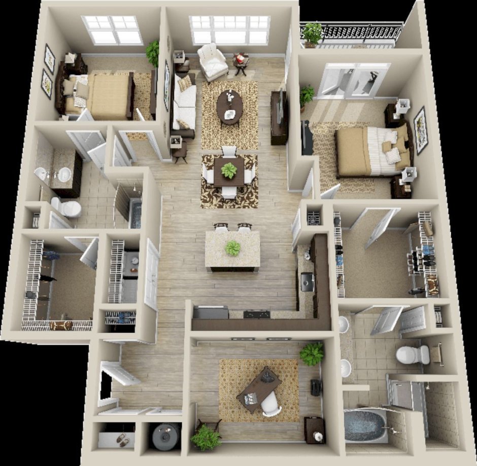 Floorplan 3d проекты