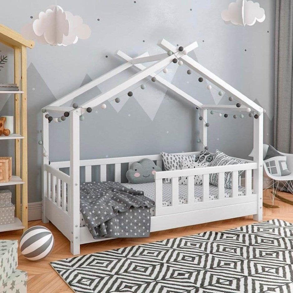 Кровать-домик Vicco Kinderbett hausbett Design