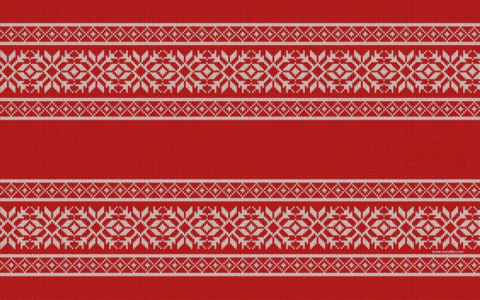Красный орнамент