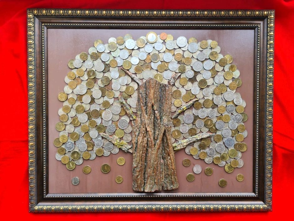 Картина денежное дерево золотое