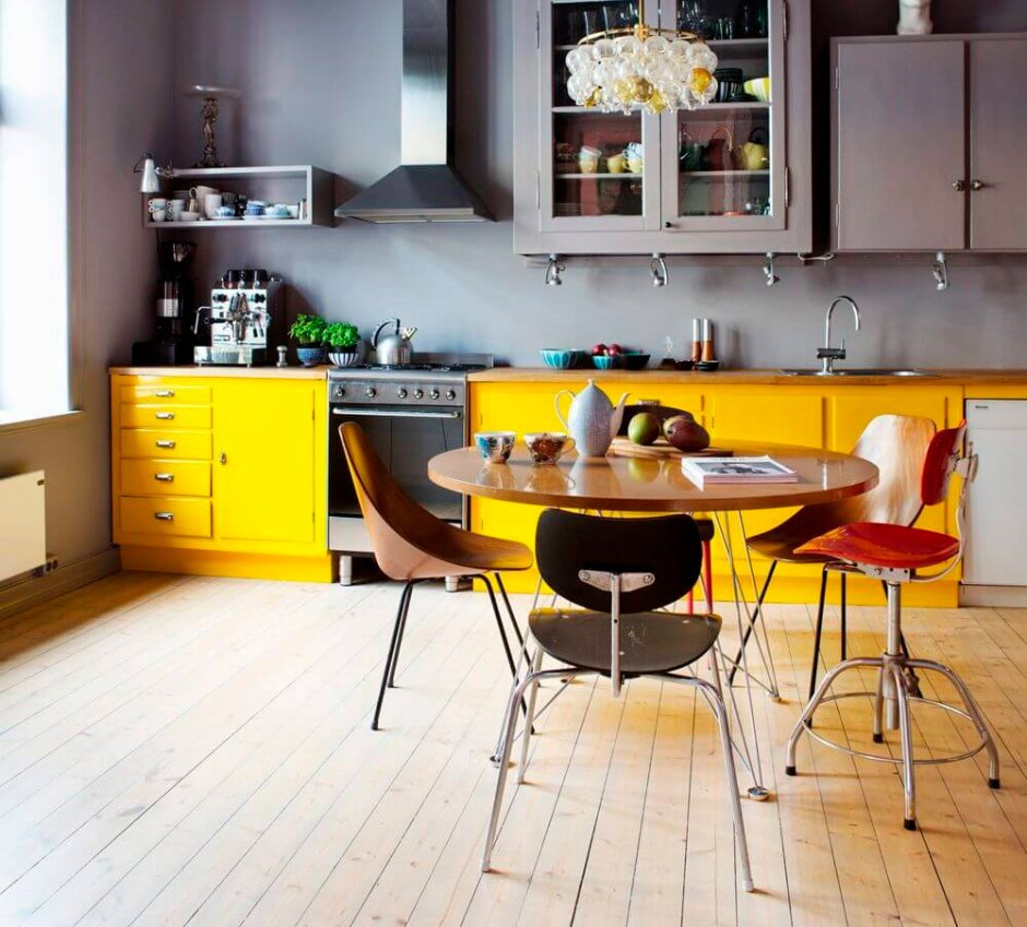 Кухня в желтом стиле