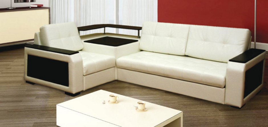 Комино 2 диван-кровать угловой белый