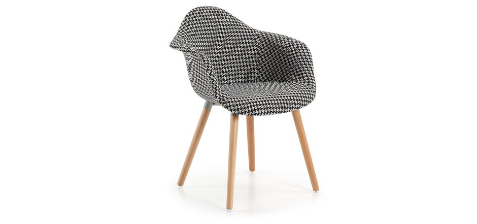 Кресло pied de poule Gray Armchair