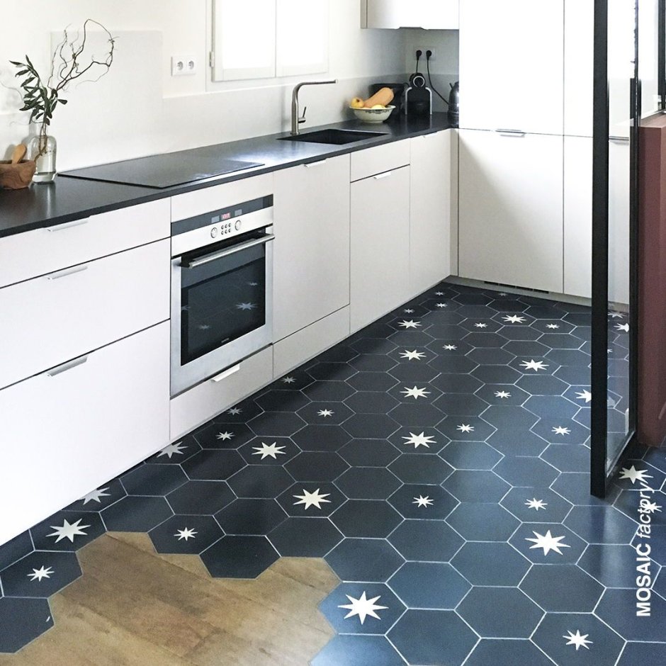 Modern Floor in the form of Tiles with a pattern