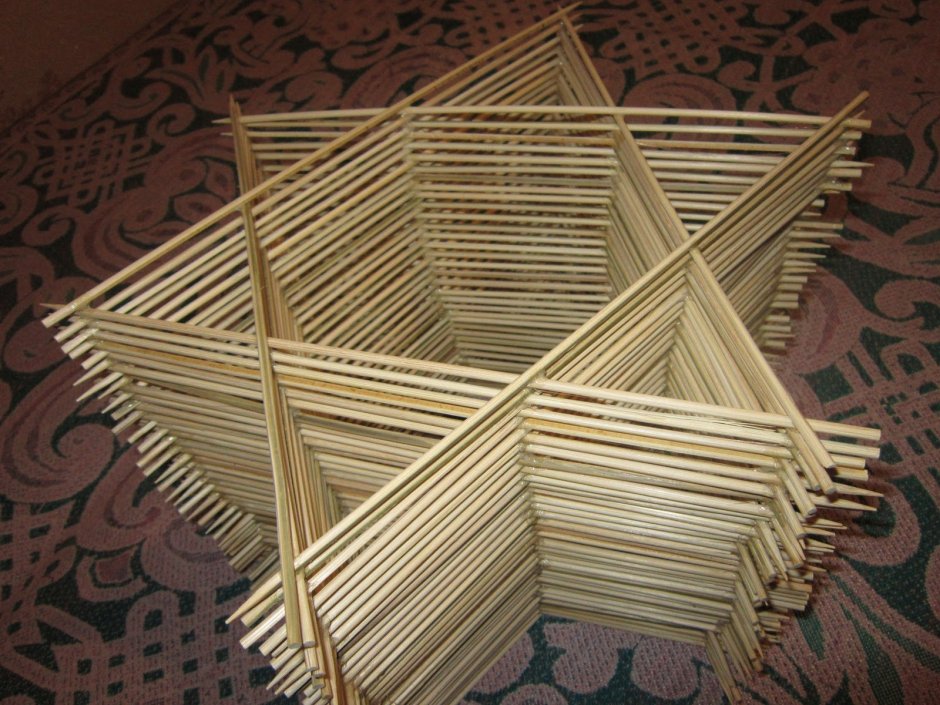 Поделки из деревянных шпажек