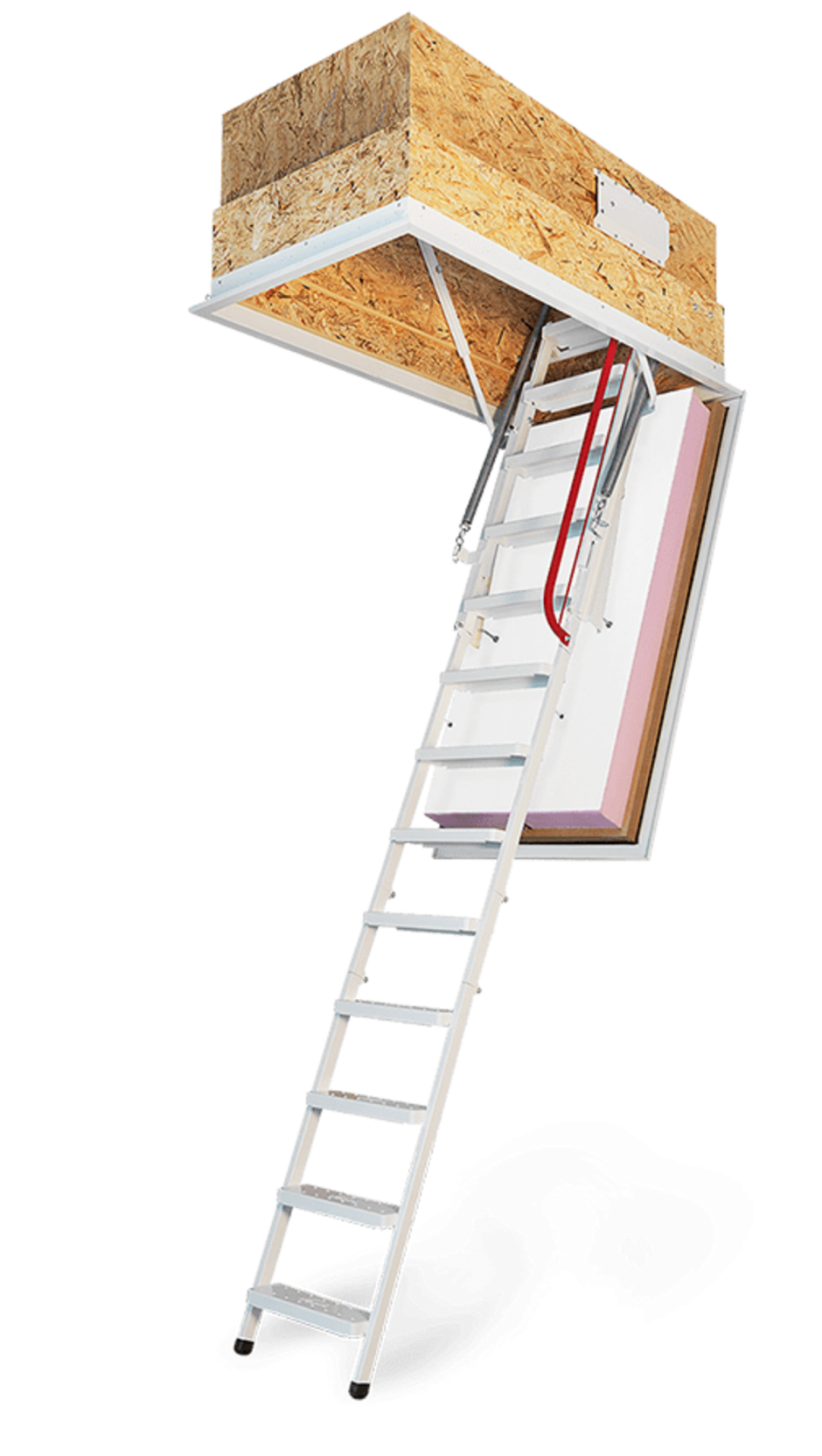 Чердачная лестница с люком утепленная