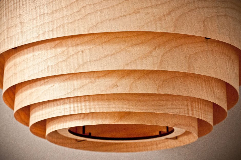 Деревянный фанерные светильник итальянский