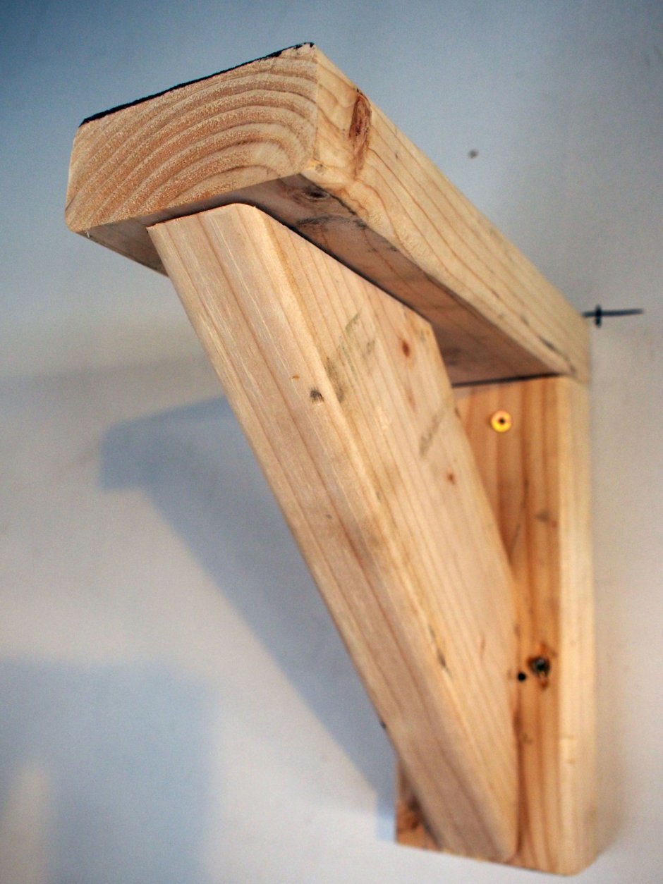 Крепеж для деревянных полок