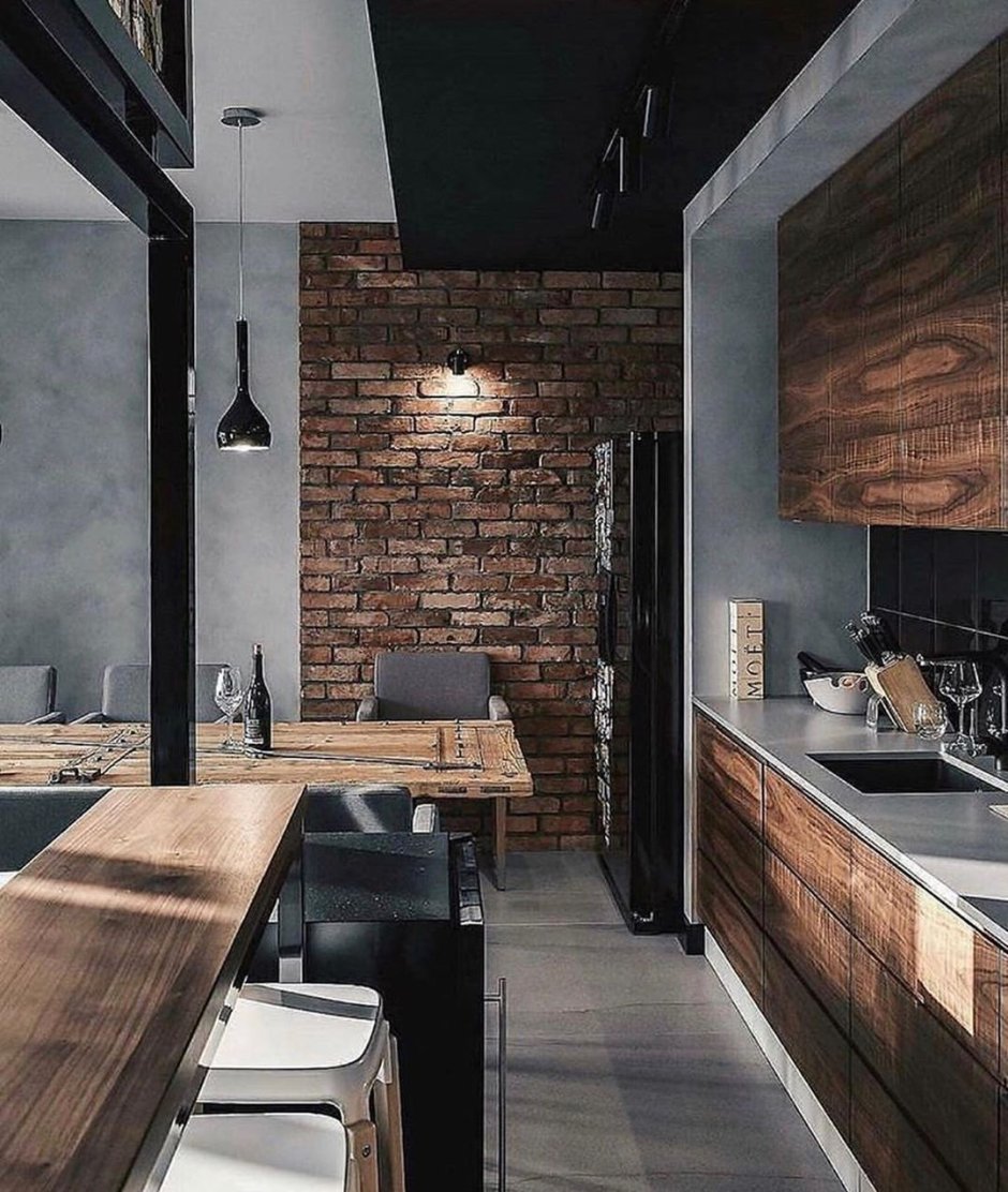 Кухня лофт