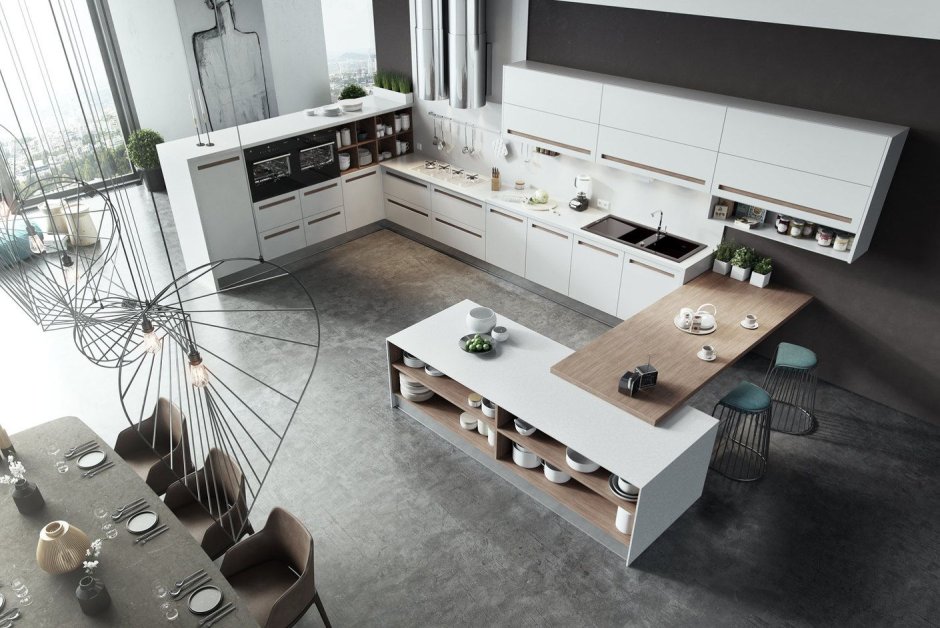 Барная стойка на мансарде