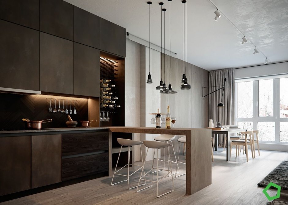 Студия 30м в стиле лофт