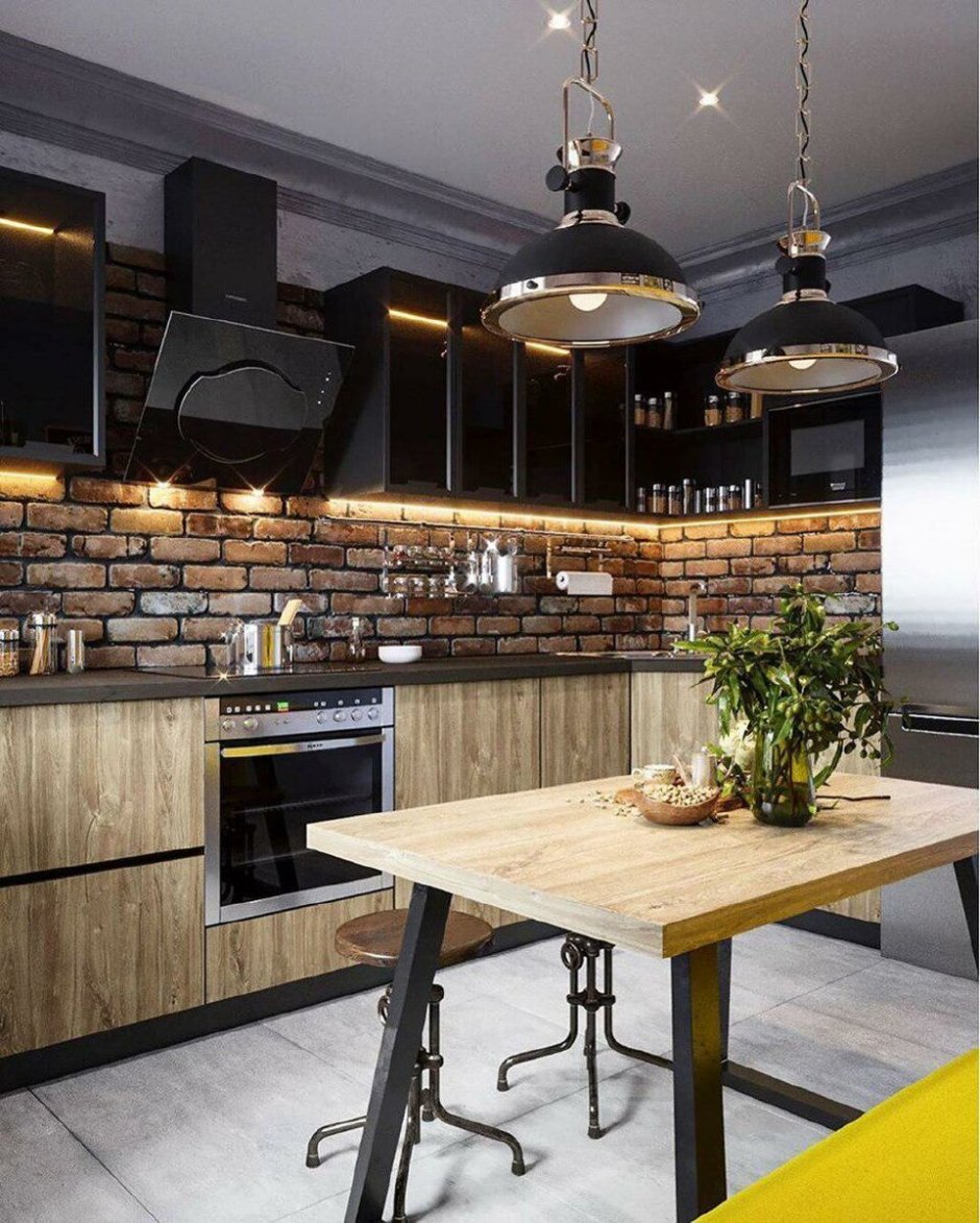 Farmhouse лофт кухня