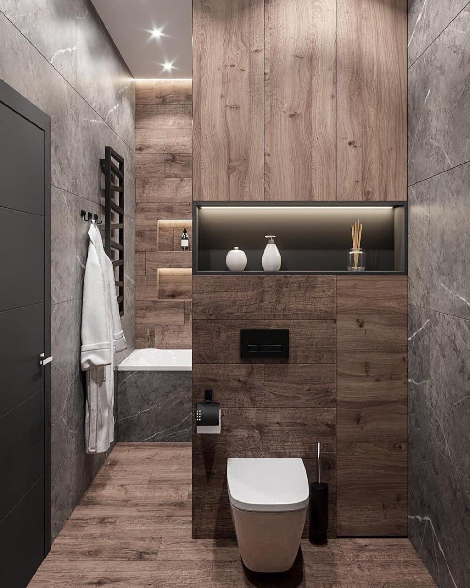 Тутуалет мрамор и дерево