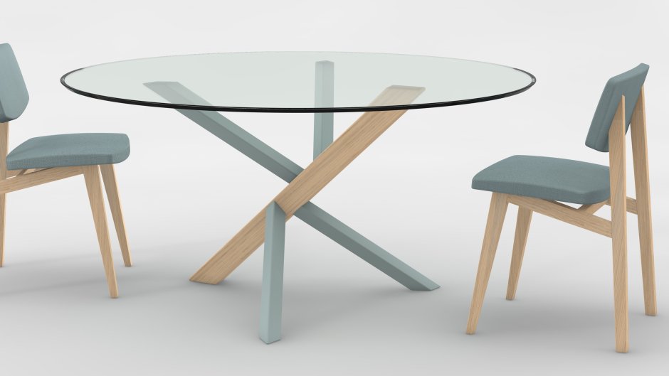 Кухонные столы круглые раздвижные в современном стиле