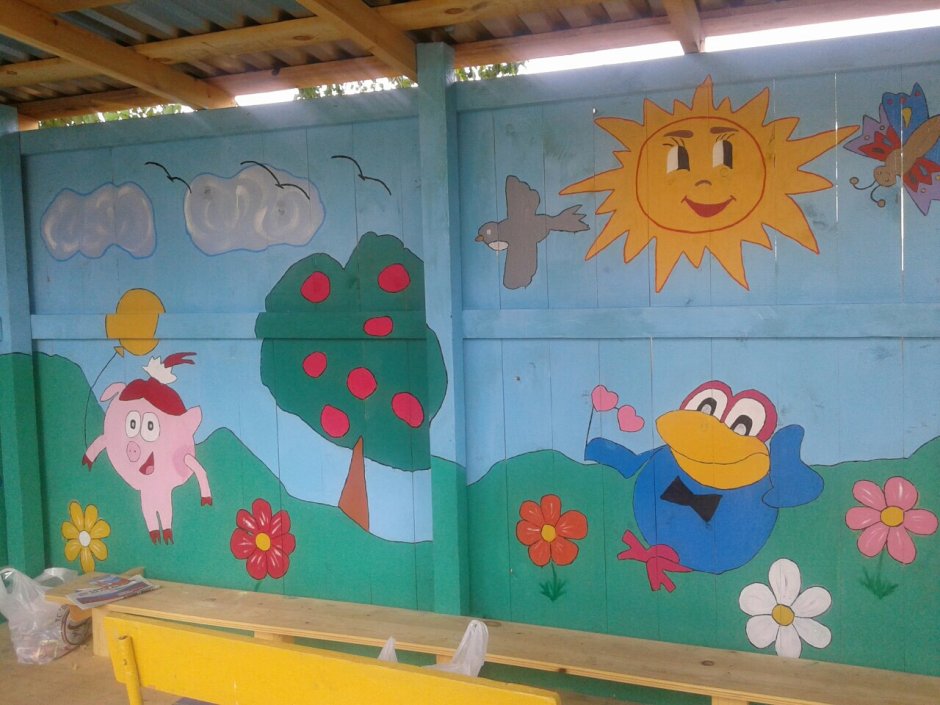 Забор рисунок
