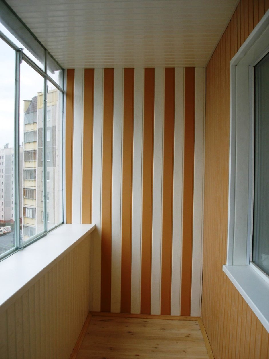 Панели бамбуковые стеновые на балконе