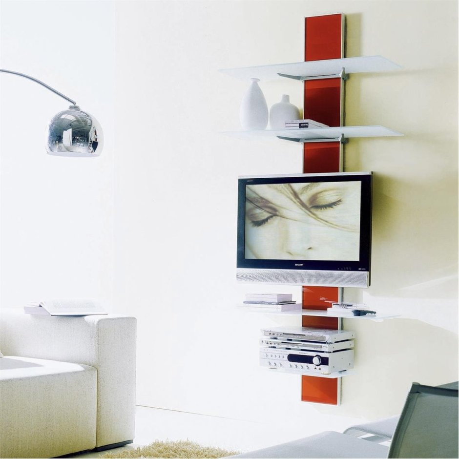 Мебель для скрытия проводов от телевизора на стену