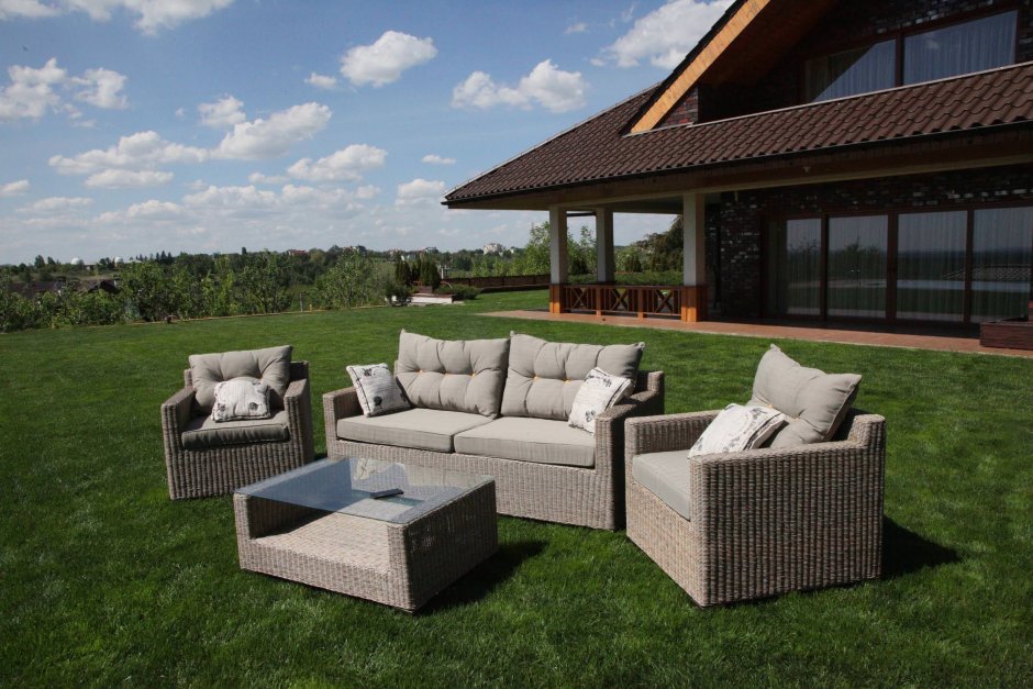 Cane Rattan Chair Patio Outdoor Chair made from Teak Solid Wood