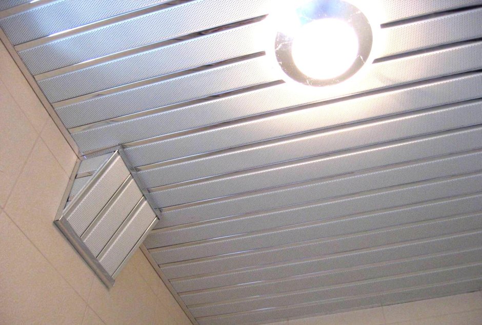 Светильники на реечный потолок в ванную комнату