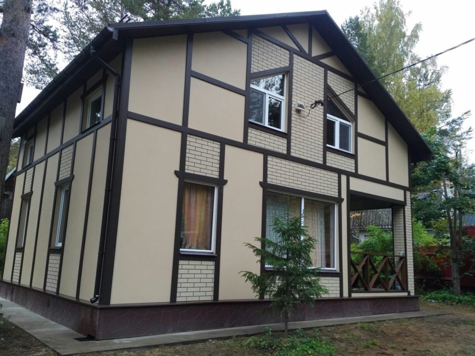 Фасад ОСП фахверк