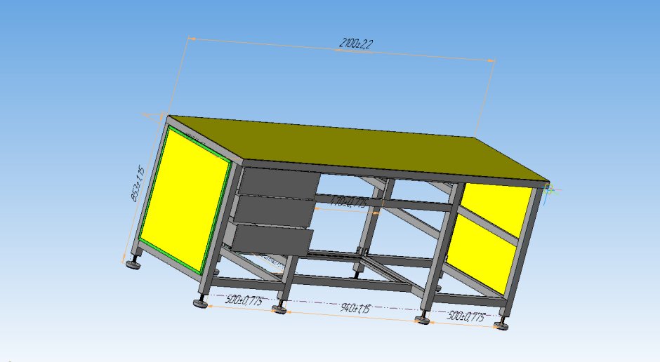 Верстак из профиля 40x20