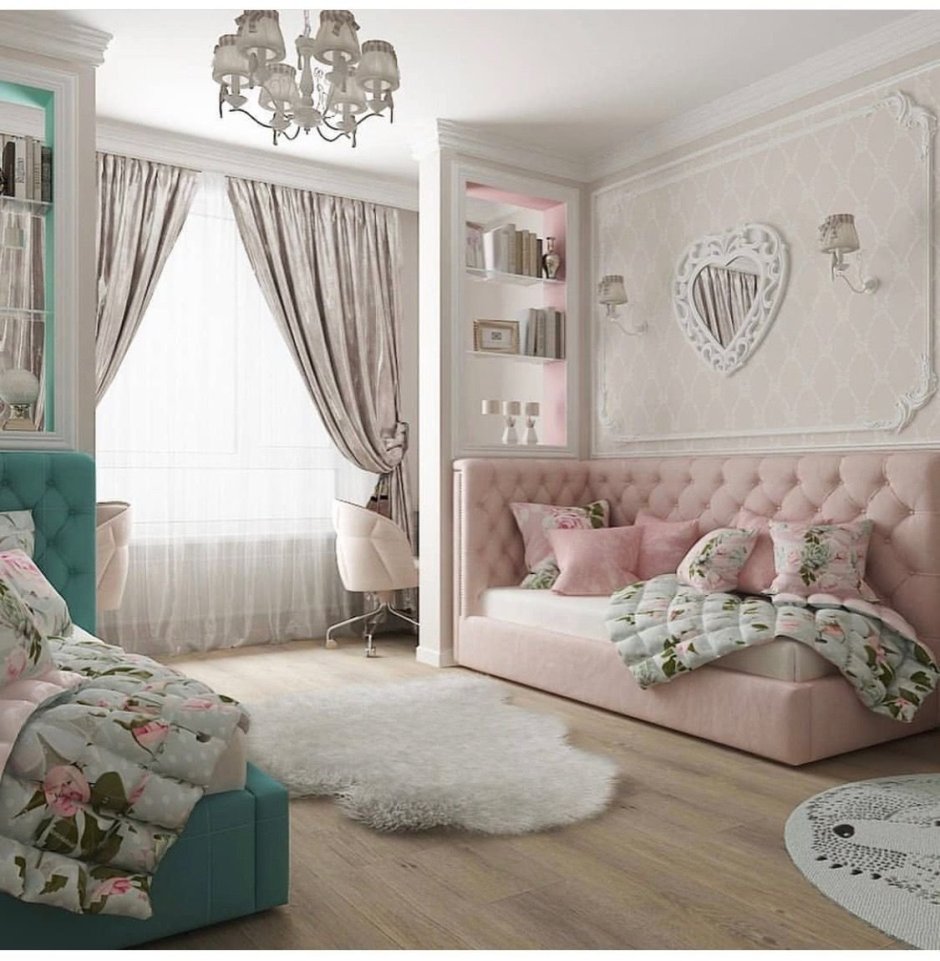 Спальня в коттедже в классическом стиле