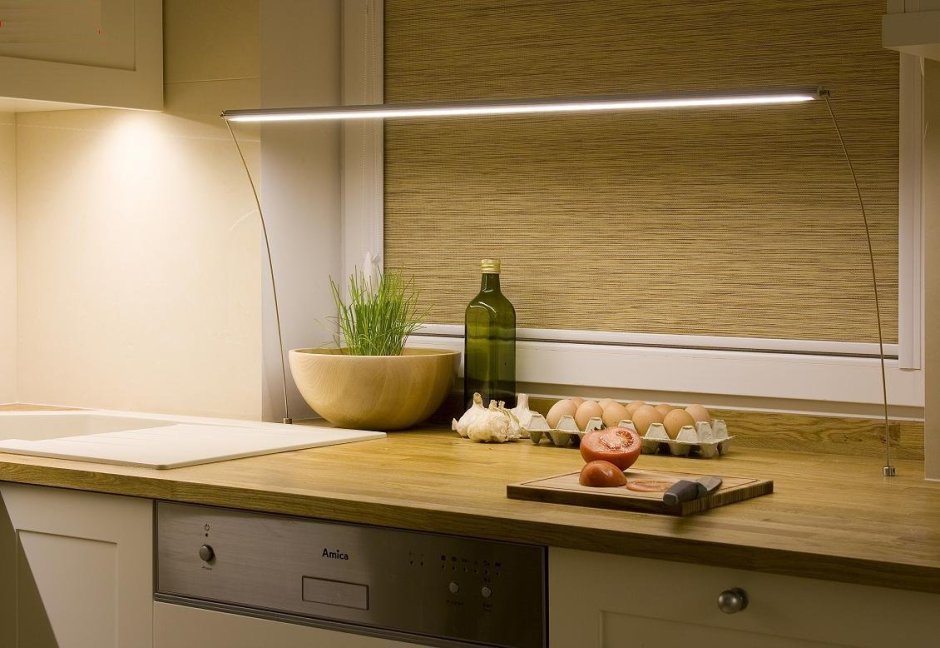 Подсветка врезная для кухни под шкафы светодиодная