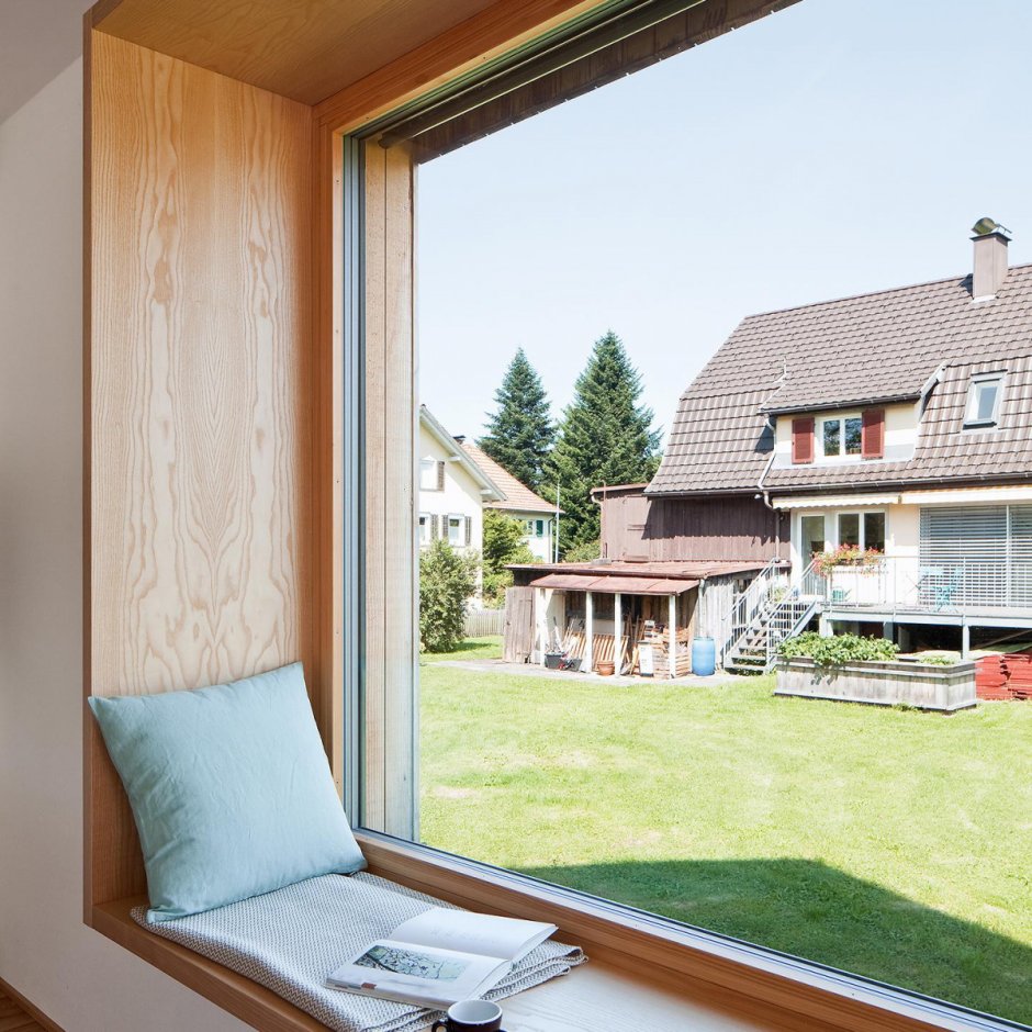 Деревянные откосы в интерьере