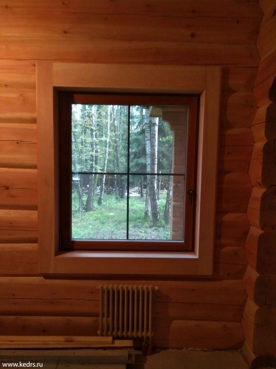 Окна в деревянном доме