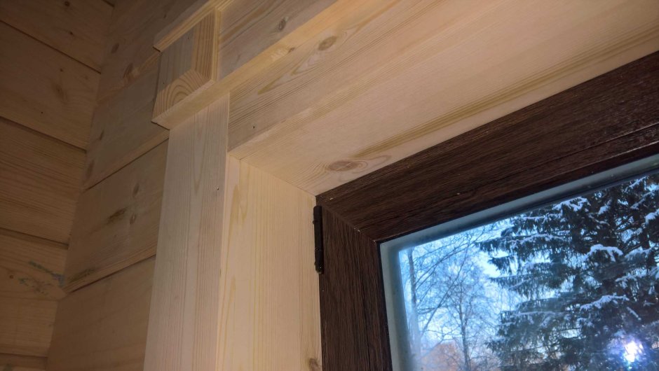 Откосы на окна в деревянном доме