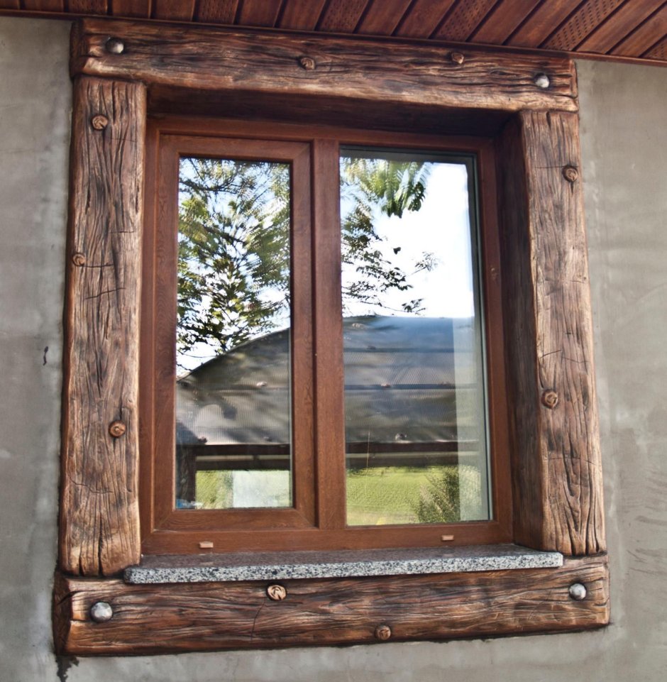 Пластиковые окна под старину